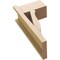 Ekena Millwork 7 1/2-in W x 12-in D x 24-in H Funston Block Rough Cedar Woodgrain TimberThane Outlooker, Primed Tan OUTUR075X12X24FST44RCPR - alternate 6